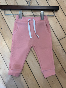 Organic cotton waffle knit pants