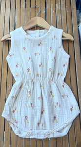 Organic cotton baby romper