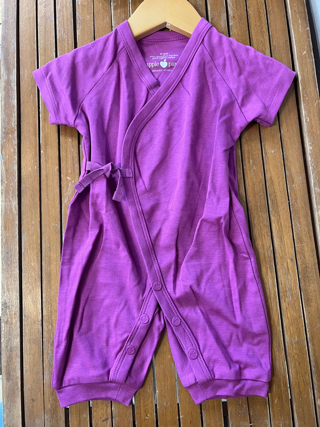 Bamboo tie long onsie