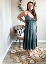 Load image into Gallery viewer, Sage Tiered Dress