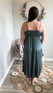 Sage Tiered Dress