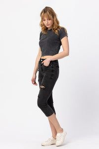 Judy Blue Capri Skinny- Black