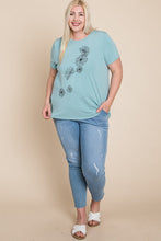 Load image into Gallery viewer, Curvy- Mint shirt