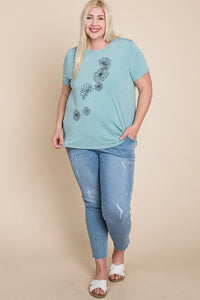 Curvy- Mint shirt