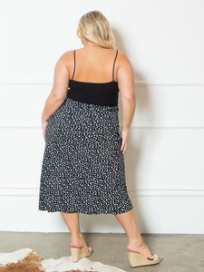 Curvy- ANIMAL PRINT MIDI SKIRT