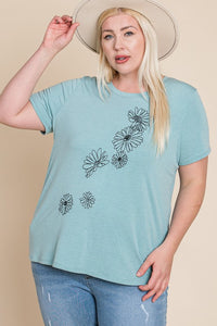 Curvy- Mint shirt