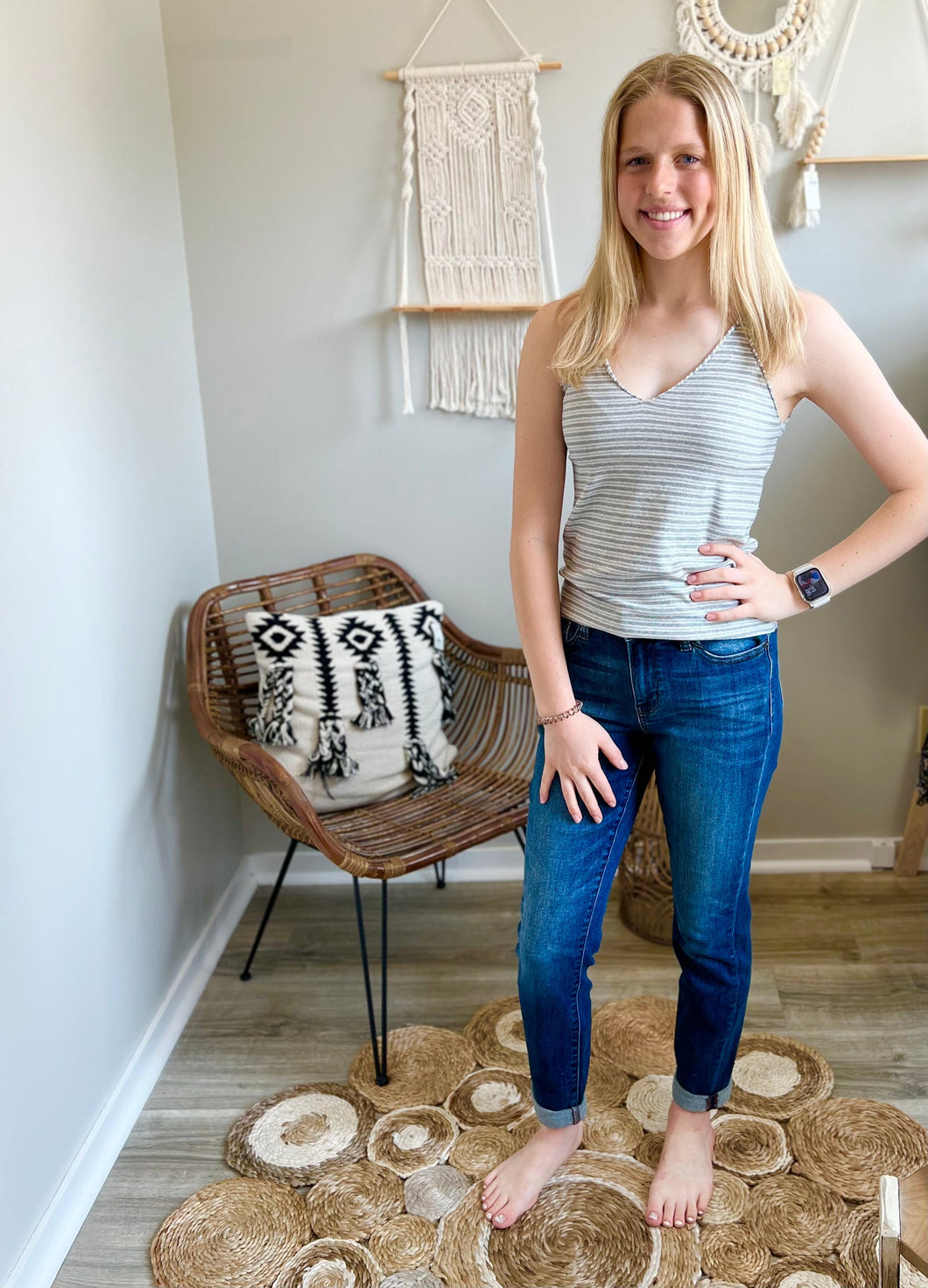 Striped tank top