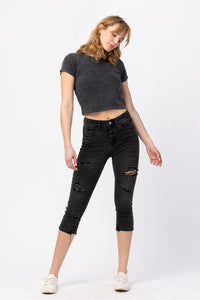 Judy Blue Capri Skinny- Black