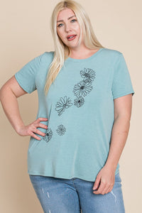 Curvy- Mint shirt