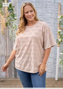 Curvy- Taupe top