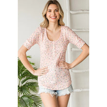 Load image into Gallery viewer, Floral knit top