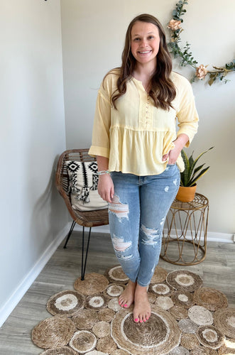 Yellow Babydoll top